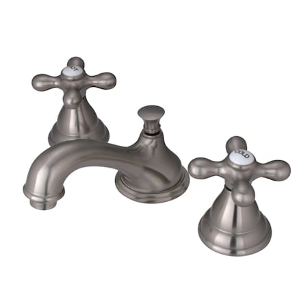 Kingston Brass KS5568AX 8" Widespread Bathroom Faucet, Brushed Nickel KS5568AX